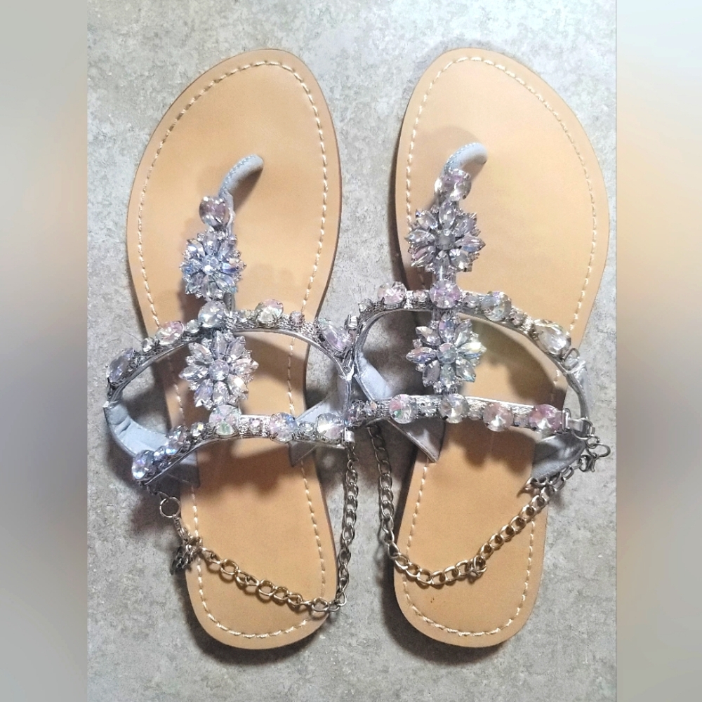 Sandles with gems